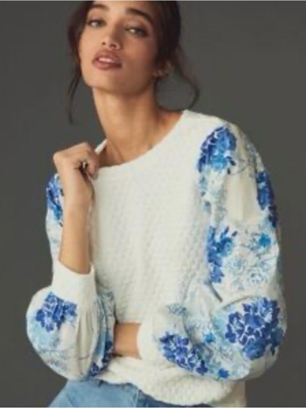 Anthropologie Porridge Textured Long Sleeve XS